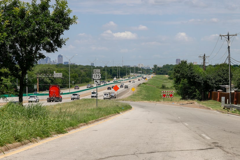 Traffic flows along C.F. Hawn Freeway near Lake June Road June 26 toward downtown. A new...