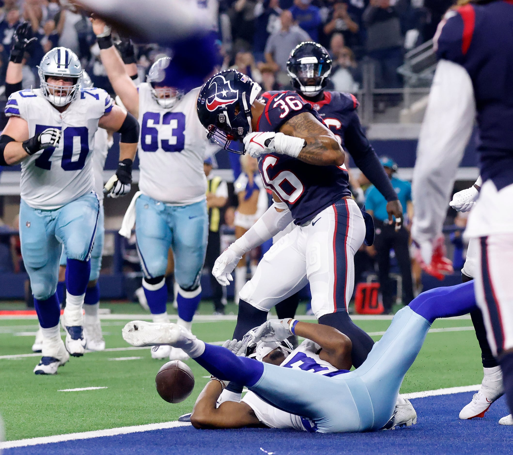 Dallas Cowboys wide receiver Michael Gallup (13) is seen during the first  half of an NFL football game against the Houston Texans, Sunday, Dec. 11,  2022, in Arlington, Texas. Dallas won 27-23. (