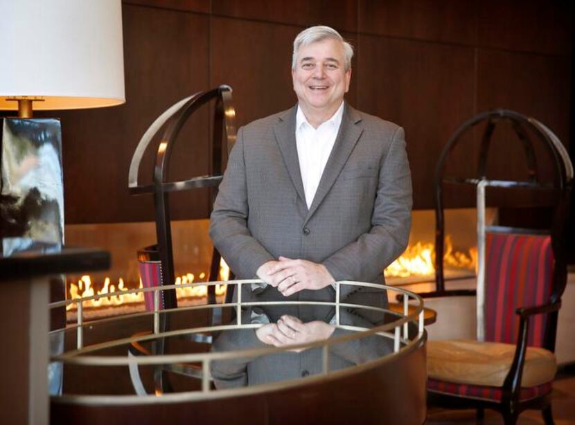 
The Omni Dallas Hotel general manager Ed Netzhammer poses for a photo in the first floor...