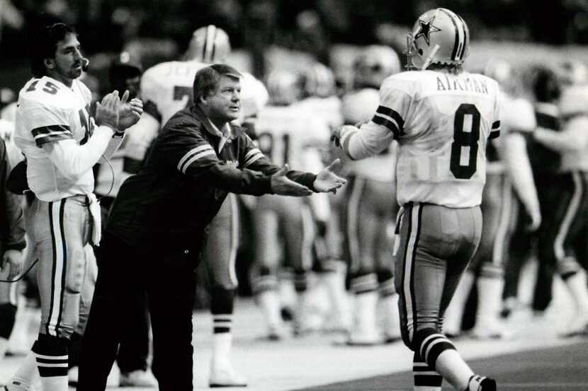 Shot December 2, 1990 - Cowboys v. Saints - Jimmy Johnson, Troy Aikman - Texas Stadium ...