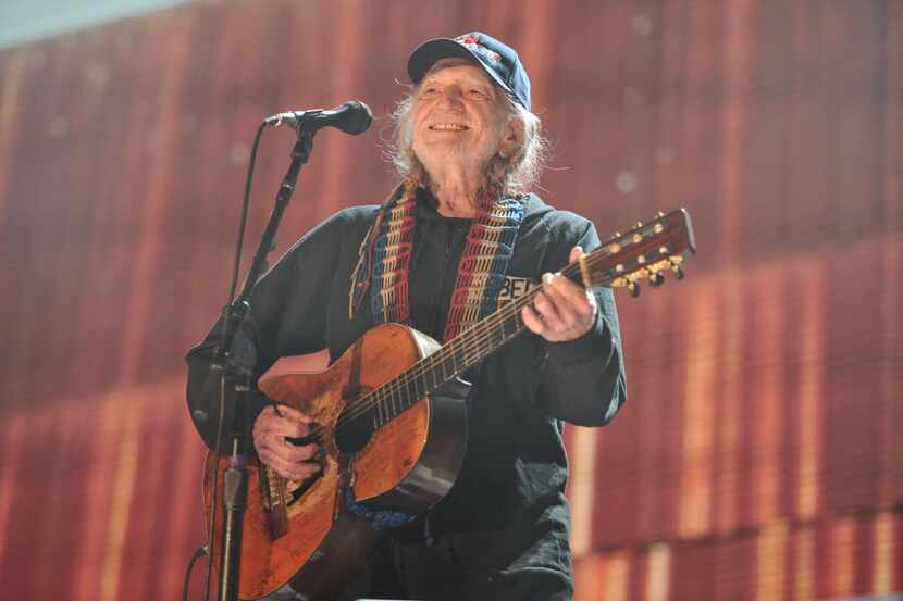 In this Sept. 19, 2015 file photo, Willie Nelson performs at Farm Aid 30 at FirstMerit Bank...