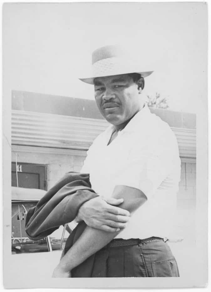 Heavyweight boxing champion Joe Louis at the Green Acre Courts around 1953