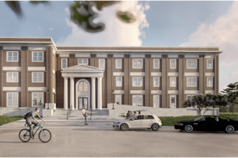 Daniel House will be a three-story apartment building for upperclassmen at Southern...