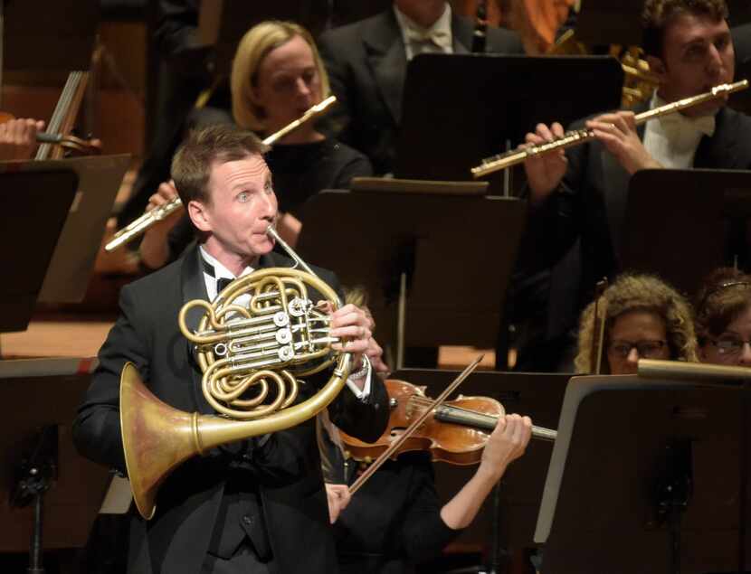 David Cooper performsStrauss' Horn Concerto No.1  at the Morton H. Meyerson Symphony Center...