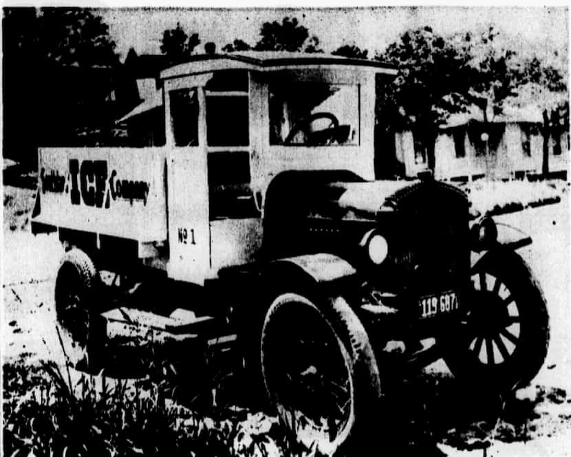 A Southland Corp. ice delivery truck from the early 1920s that replaced mule-drawn carriages.