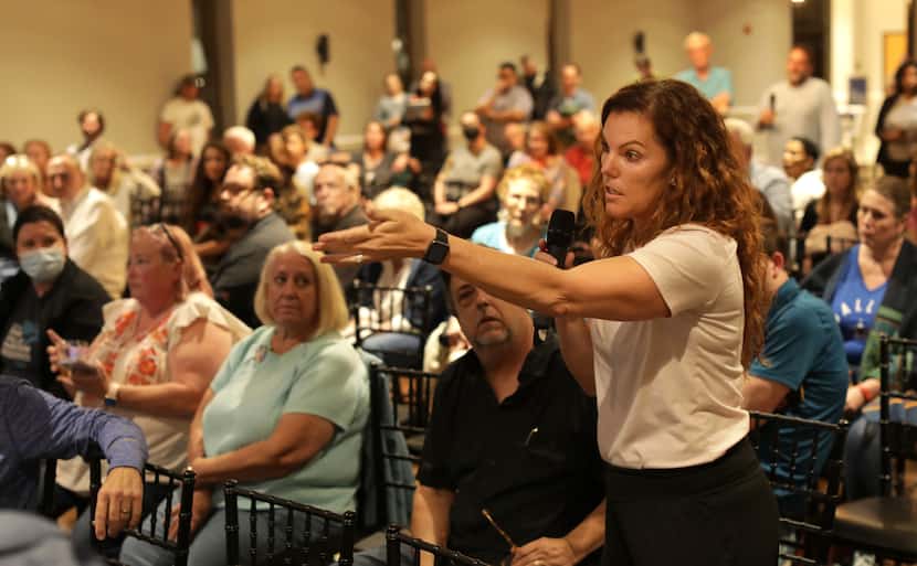 Lochwood neighbor Stephanie Ruibal, the mother of four, explained her concerns at the April...