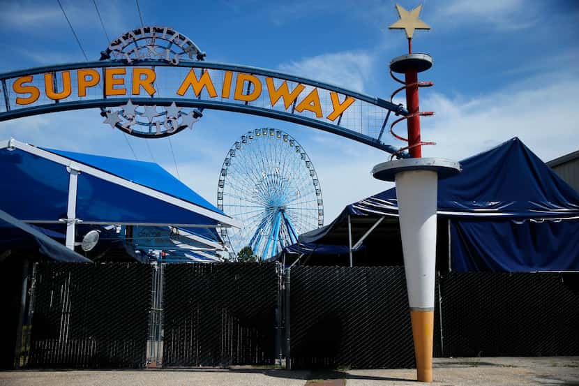 The Texas Star Ferris wheel recently stood behind locked fences at Fair Park in Dallas....