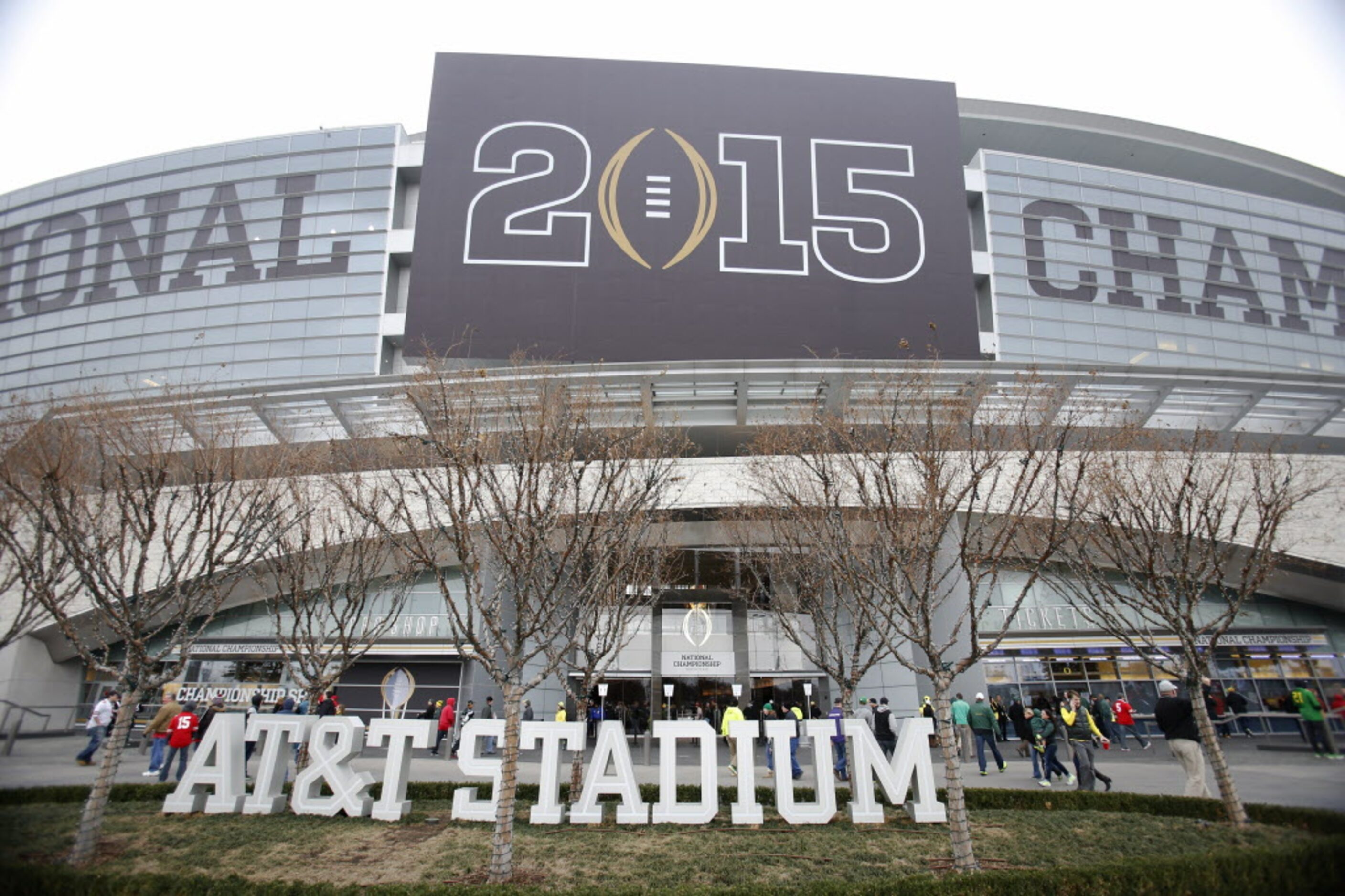 AT&T Stadium before a game between Oregon and Ohio State University in the College Football...