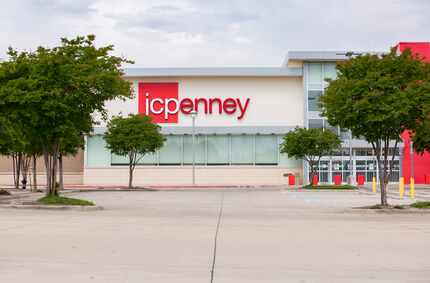 The empty parking lot and exterior of the J.C. Penney after it permanently closed last year...