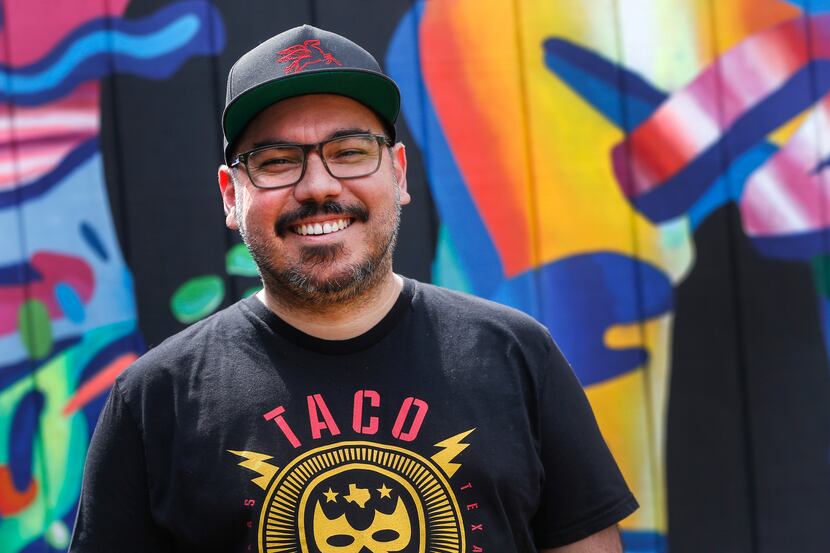 José Ralat, Texas Monthly taco editor, at Trompo Tacos in Dallas.