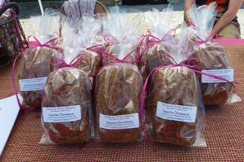 Vanilla cinnamon bread from Rusticas Home Bakery at Greenville POP Market. 