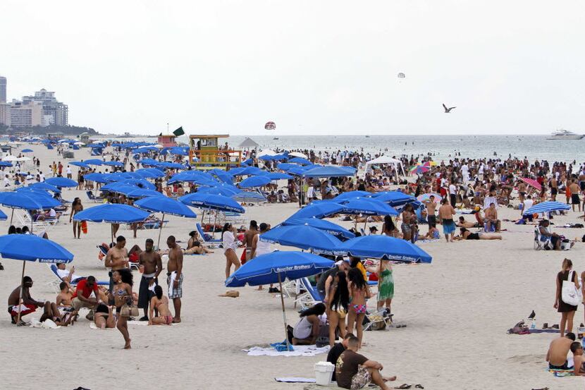 Miami's famed South Beach is a popular tourist destination, especially during winter months.