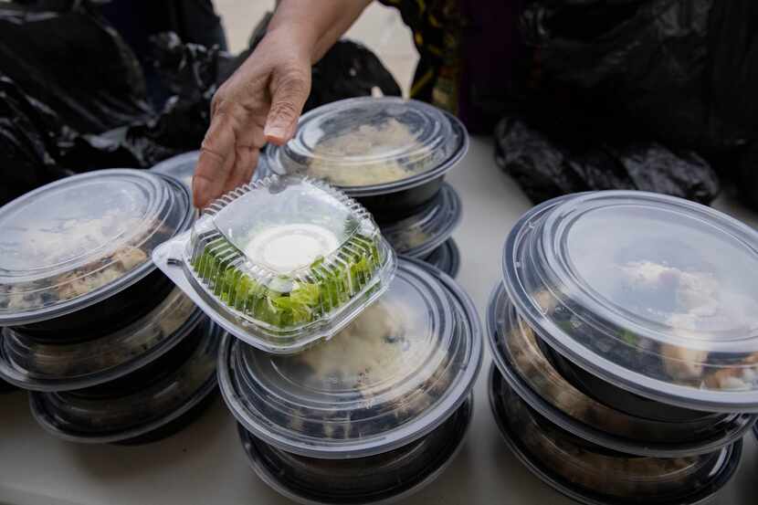 DFW's Hindu community has provided 5,000 meals, including pizzas and sandwiches, to people...