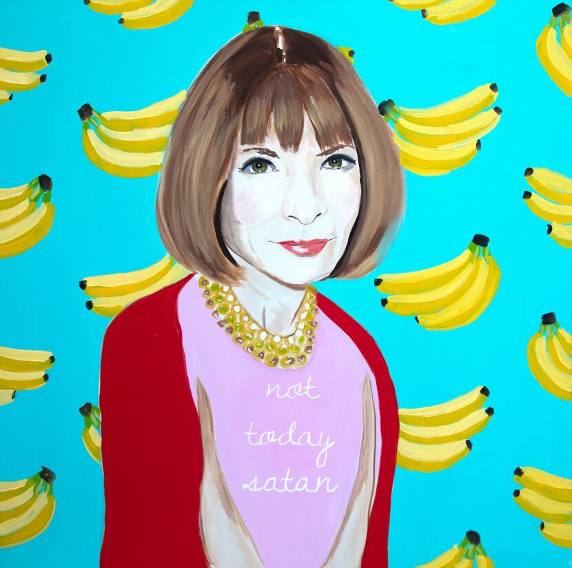 "Not Today Satan" a new Anna Wintour painting by New Orleans' based pop artist Ashley...