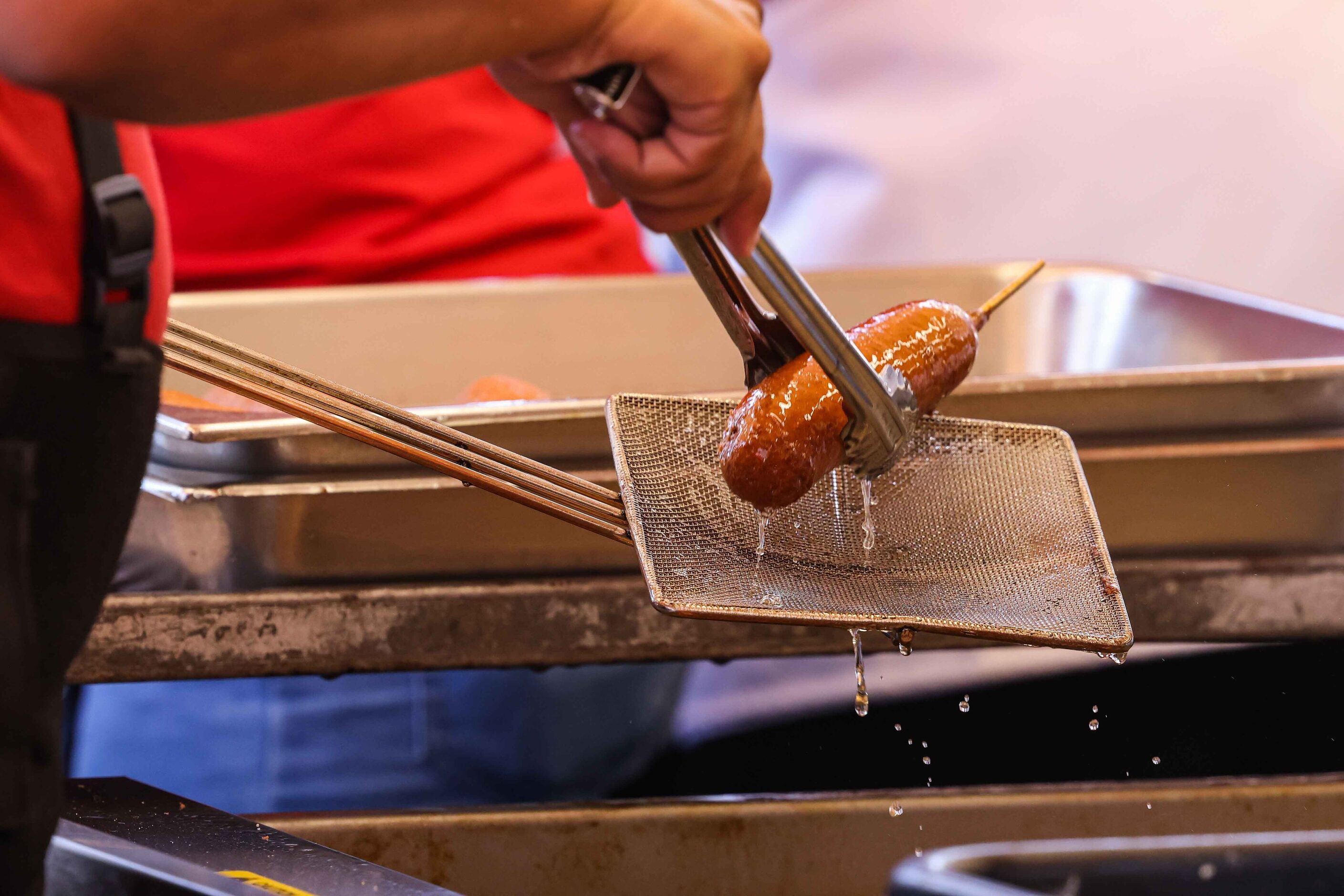 A Fletcher's CornyDog at the State Fair of Texas during its opening day in Dallas on Friday,...