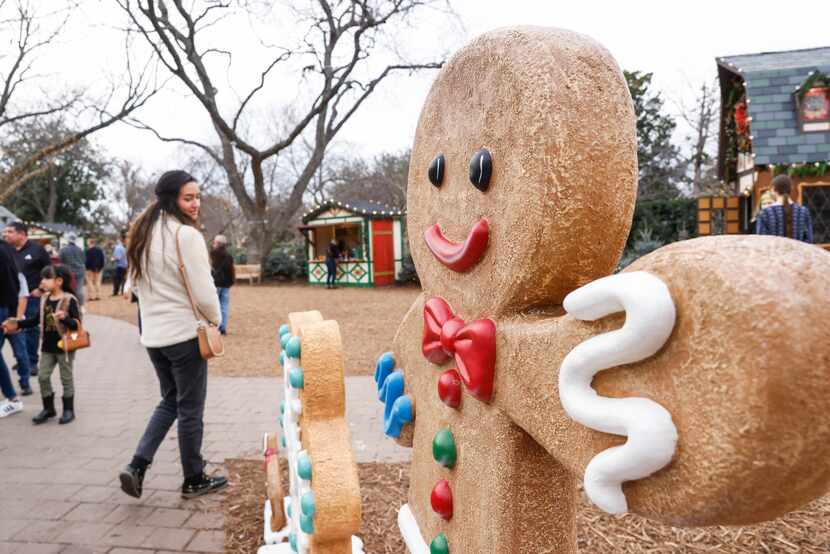 The Children’s Christmas Village at the Dallas Arboretum in Dallas on Dec. 29.