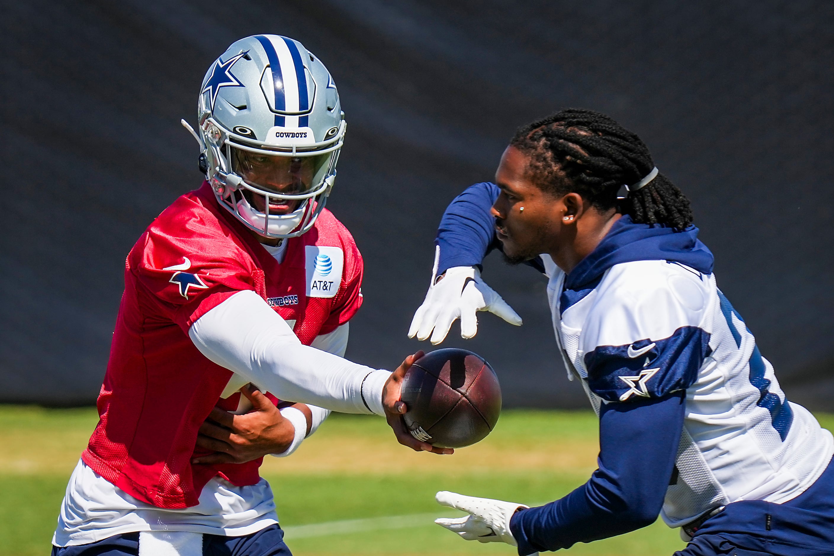 Dallas Cowboys running back Rico Dowdle during warm-ups before the