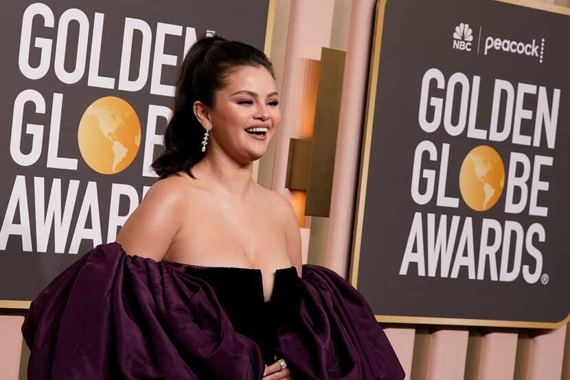 Selena Gomez a su llegada la 80a edición anual de los Golden Globe Awards en el Beverly...