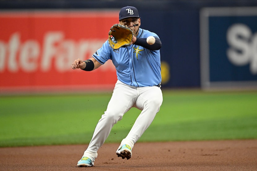 El tercera base mexicano de los Rays de Tampa Bay, Isaac Paredes.