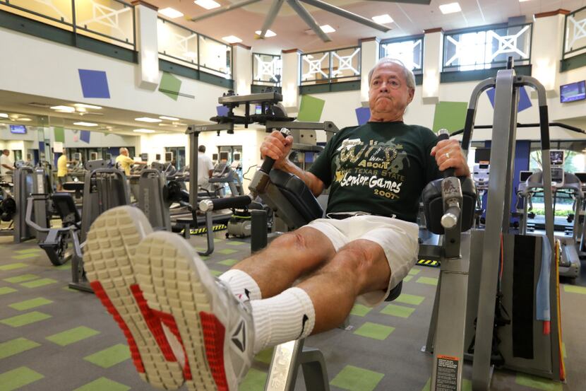 Ted Hart exercises at the Frisco Lakes Village Center in Frisco. (Jason Janik/Special...