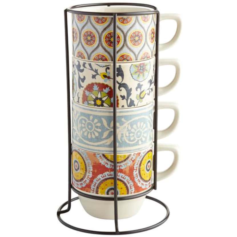 
When space is limited, a set of coffee mugs is kept neatly stacked inside a vertical,...