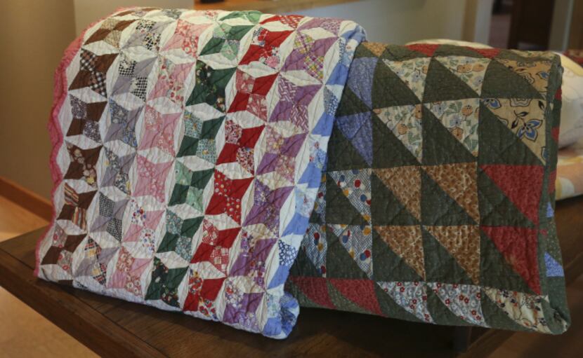 Dallas Attorney Susan Patterson collects quilts as well as vintage handkerchiefs.