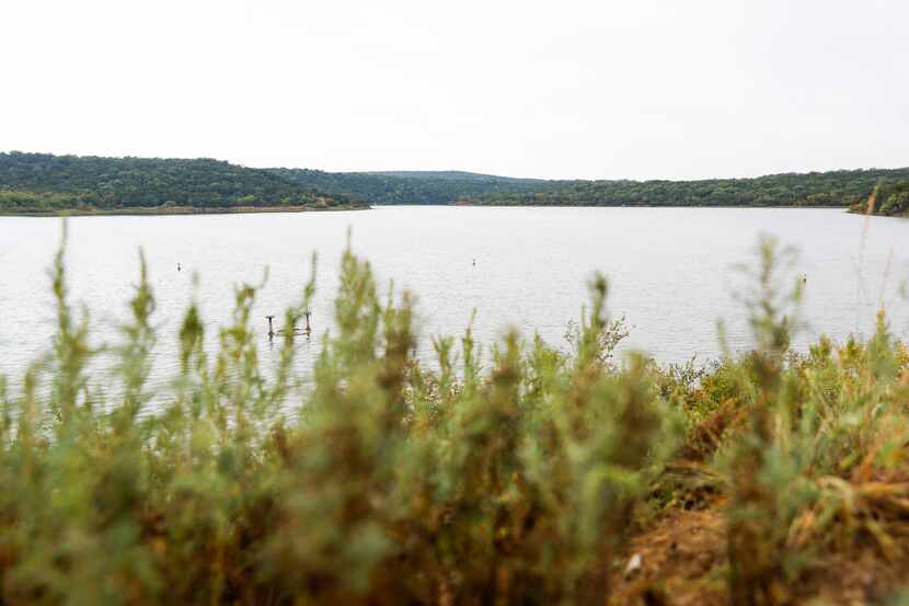 An overview of Tucker Lake at Palo Pinto Mountains State Park in Strawn, which will be North...