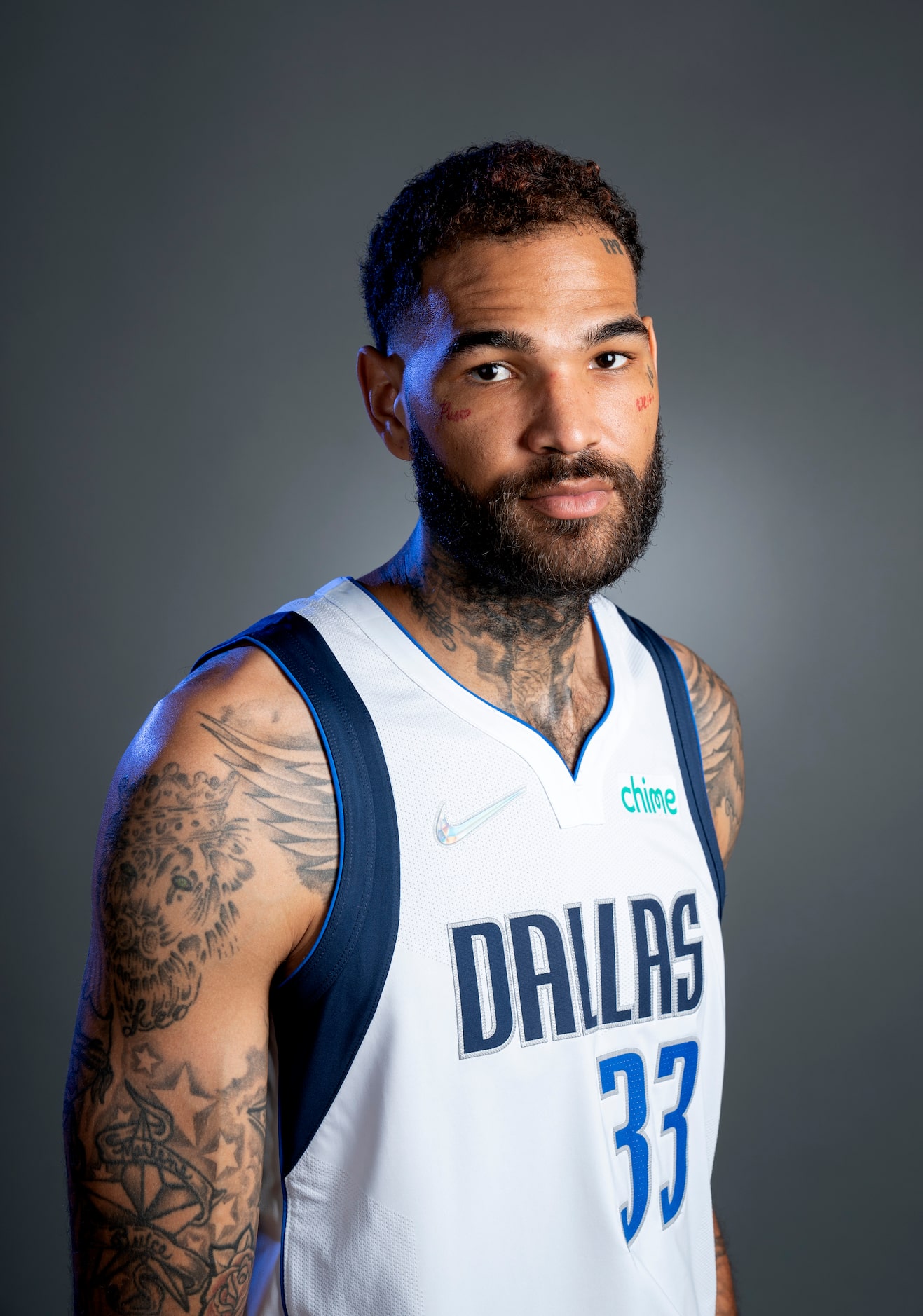 Dallas Mavericks center Willie Cauley-Stein (33) poses for a portrait during the Dallas...