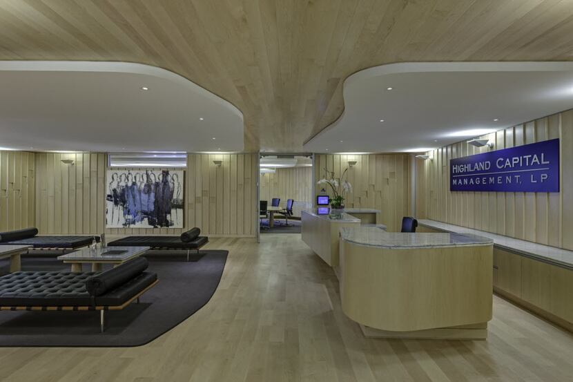 The front lobby of the Crescent offices of Highland Capital Management, a Dallas-based hedge...