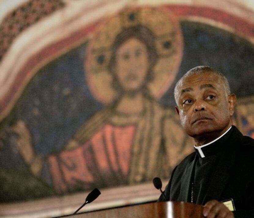 Bishop Wilton Gregory, chairman of the United States Conference of Catholic Bishops,...
