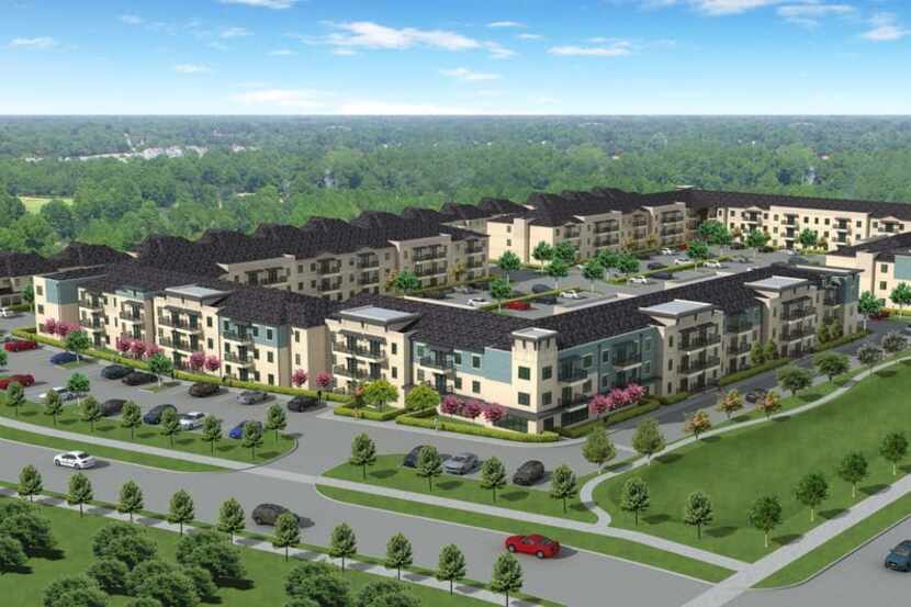 Florida-based Landmark Cos. is building its Arden at Corinth apartments on FM 2161 near...