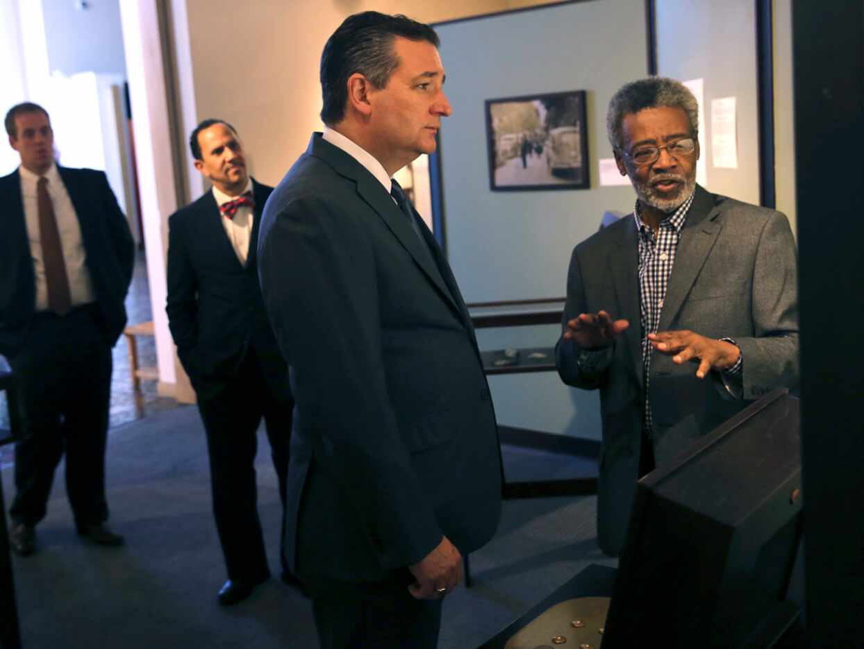 Dr. Harry Robinson Jr. (right), 77, is the director of the African American Museum at Fair...