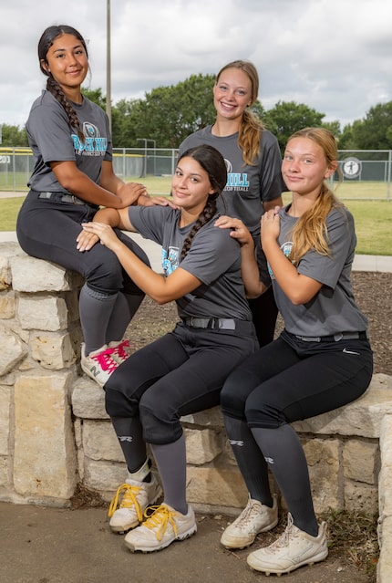 (L to R) Prosper Rock Hill Sophomore Gabrielle Luna, 15, graduated senior Katerina Luna, 18,...