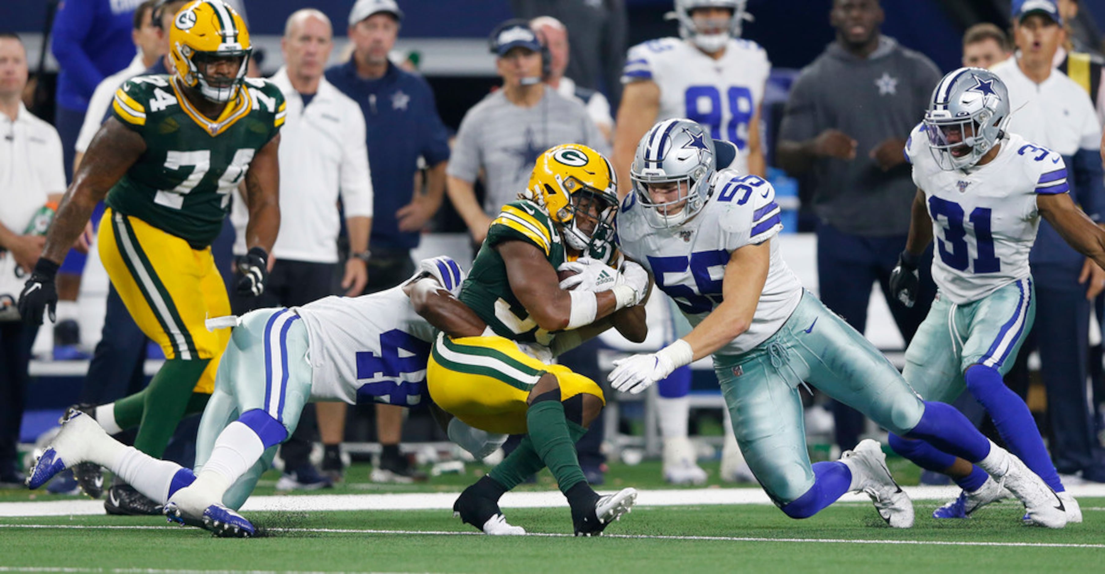 Green Bay Packers 34-24 Dallas Cowboys: Aaron Jones ties franchise