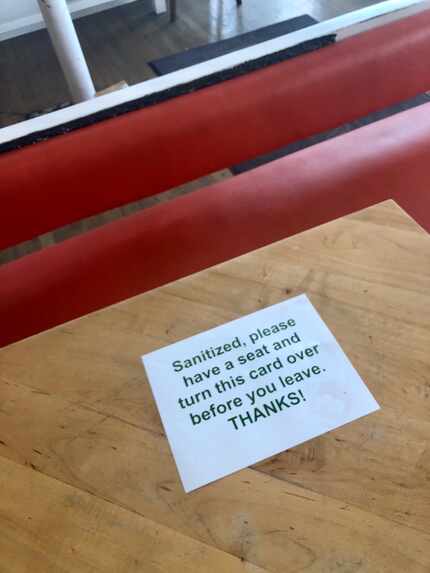 Restaurants have developed their own tactics for sanitizing tables. At Halcyon in Dallas,...
