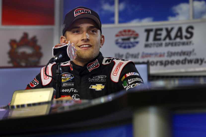 NASCAR Camping World Truck Series driver James Buescher of Plano talks about his experience...