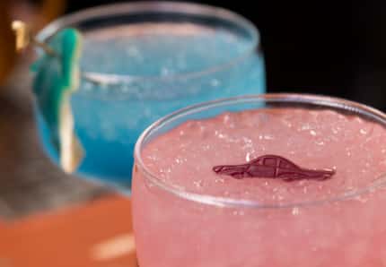 The Tin Hat and Pink Cadillac Margarita are two cocktails served from the tap at the Wriggly...