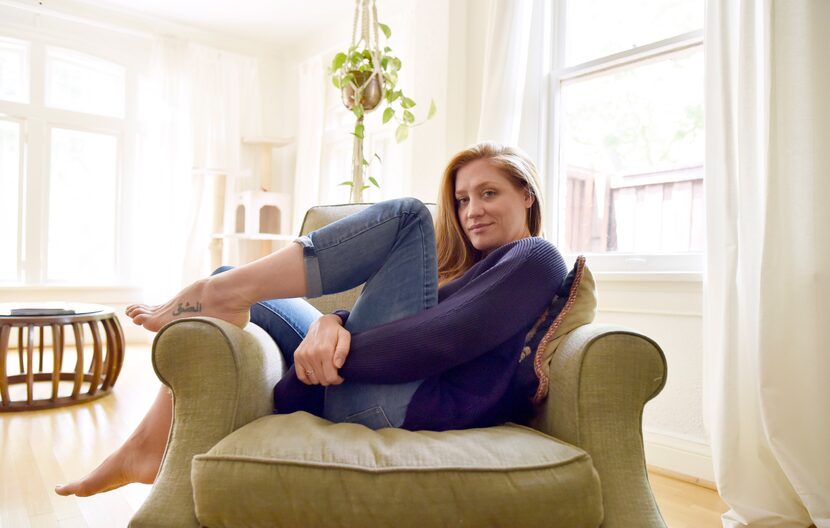 Filmmaker Augustine Frizzell at her home in Dallas, Monday, July 9, 2018. 