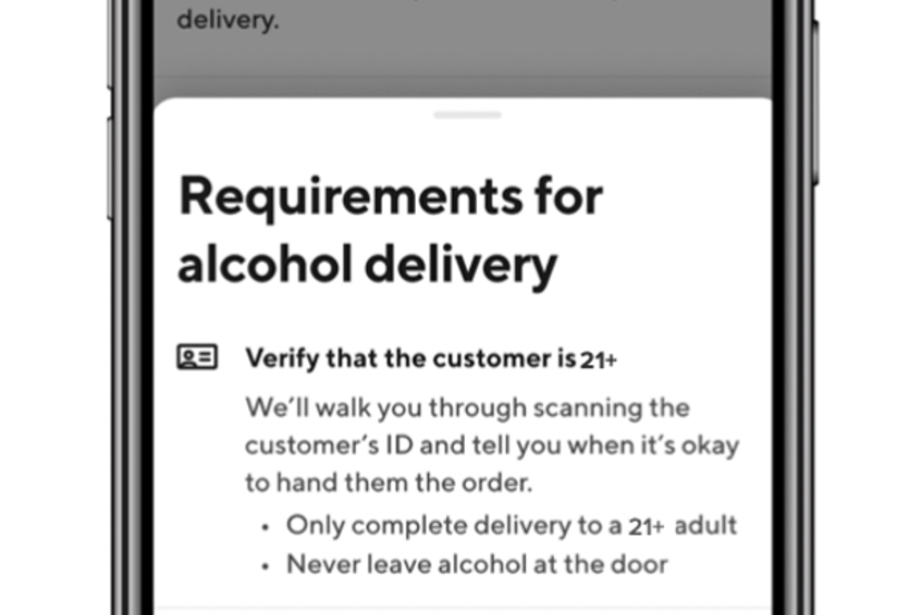 DoorDash now requires two-step ID verification for alcohol delivery.