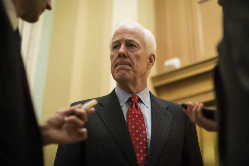  Senate Majority Whip John Cornyn, R-Texas, plans to attend a meeting with presumptive...