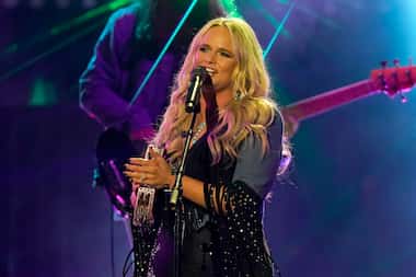 Miranda Lambert performs "Geraldene" during the 56th Annual CMA Awards on Wednesday, Nov. 9,...