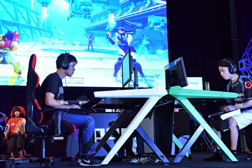 These video gamers compete at an esports game event at the Tokyo Game Show in 2017. Someday,...