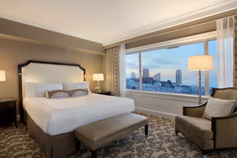 Guests can stay in the Signature King Room at the breathtaking Fairmont San Francisco hotel...