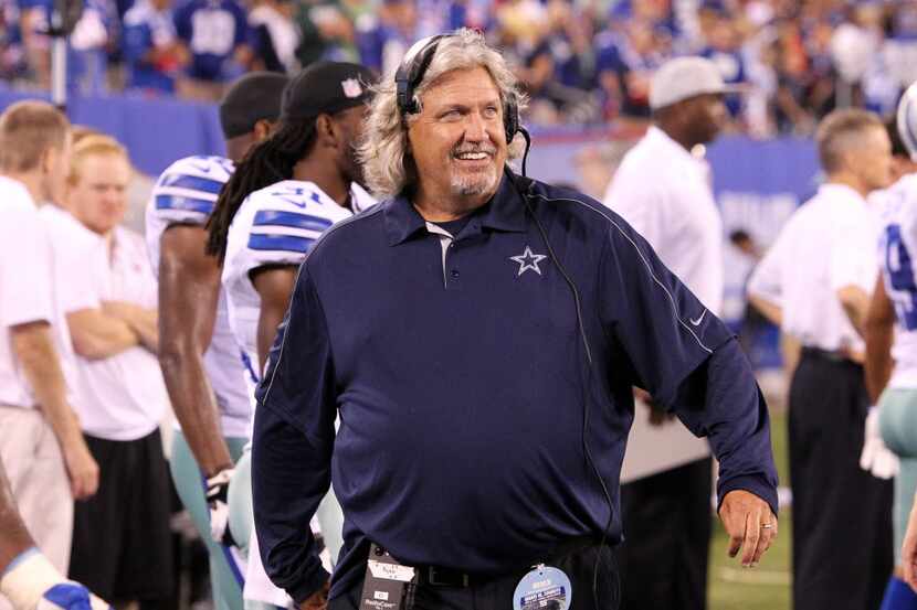 FILE - Defensive coordinator Rob Ryan is all smiles along the sideline as the clock runs...