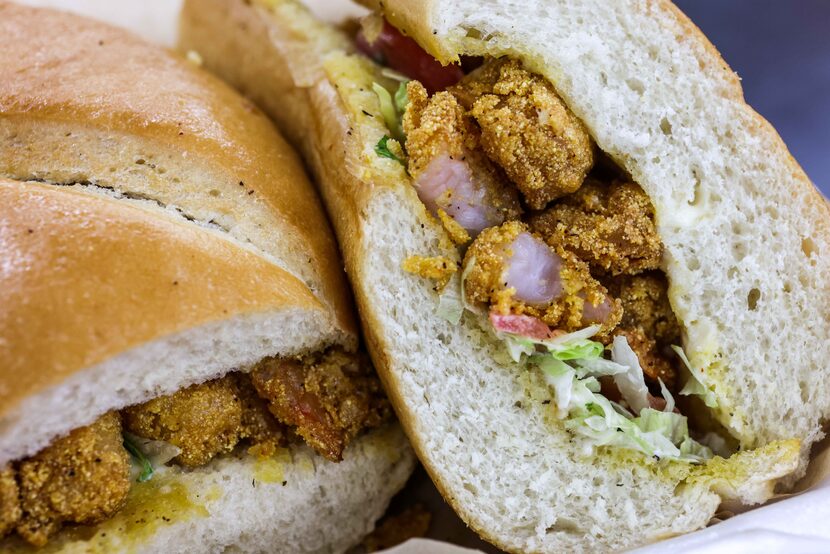 Shrimp Po'Boy at Sweet Grass Market 