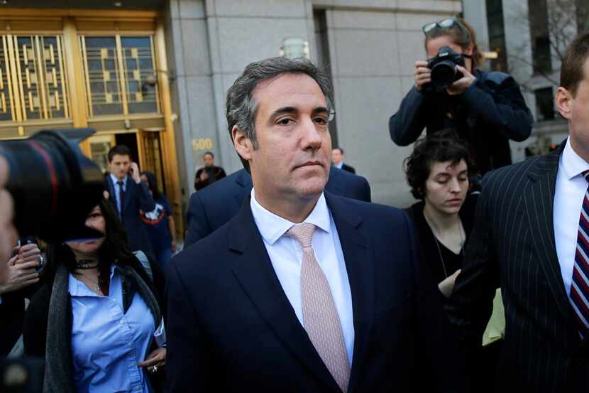 Michael Cohen leaves federal court in New York in late April. The personal attorney for...