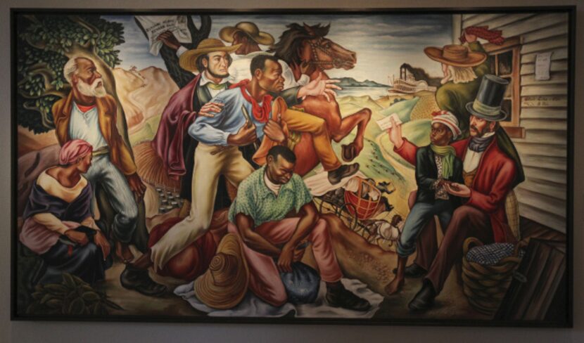 The Talladega murals, which are considered Hale Woodruff's greatest artistic achievement,...