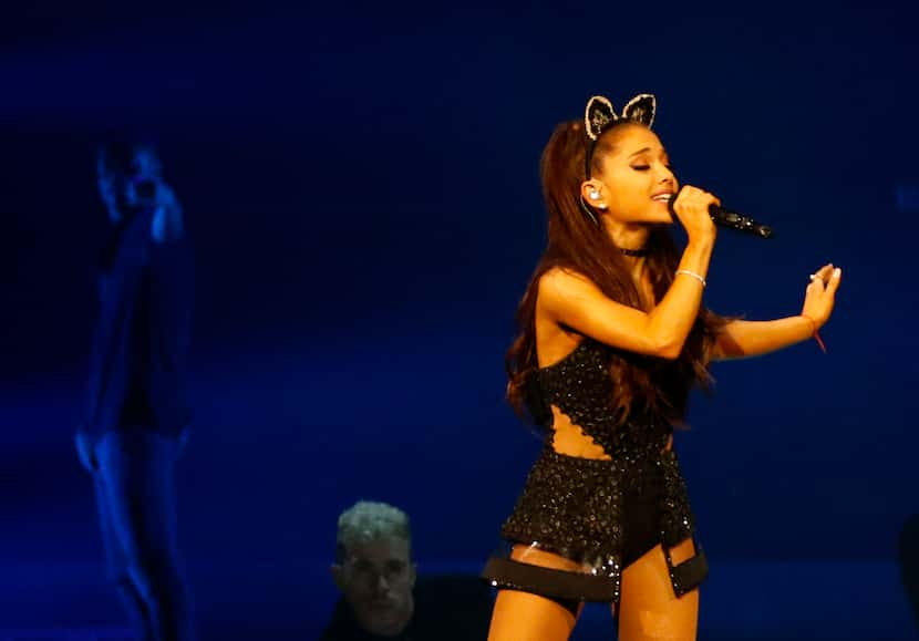 Ariana Grande performed at American Airlines Center in Dallas on April 1, 2015.