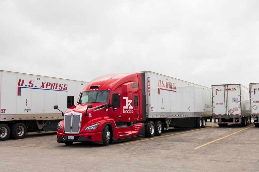 During test runs in March, a Kodiak autonomous semi-truck picked up and delivered U.S....