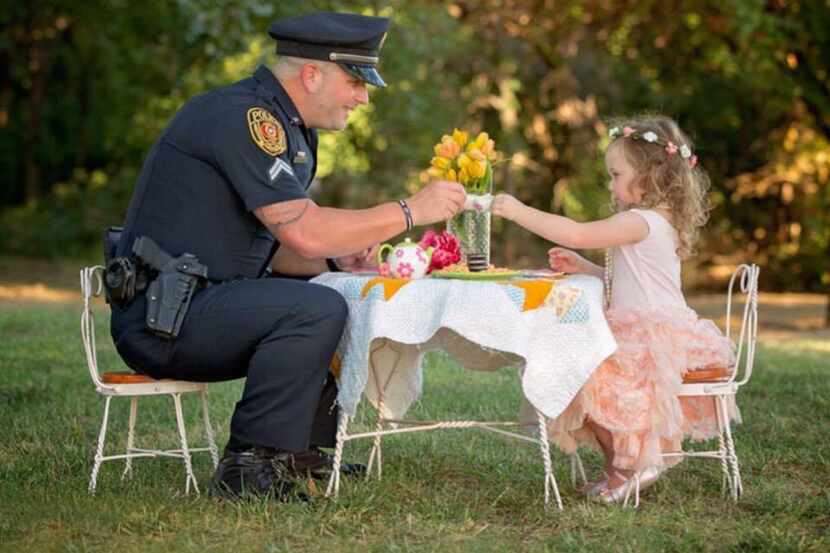 Rowlett Cpl. Patrick Ray saved 2-year-old Bexley Norvell last year after she swallowed a...